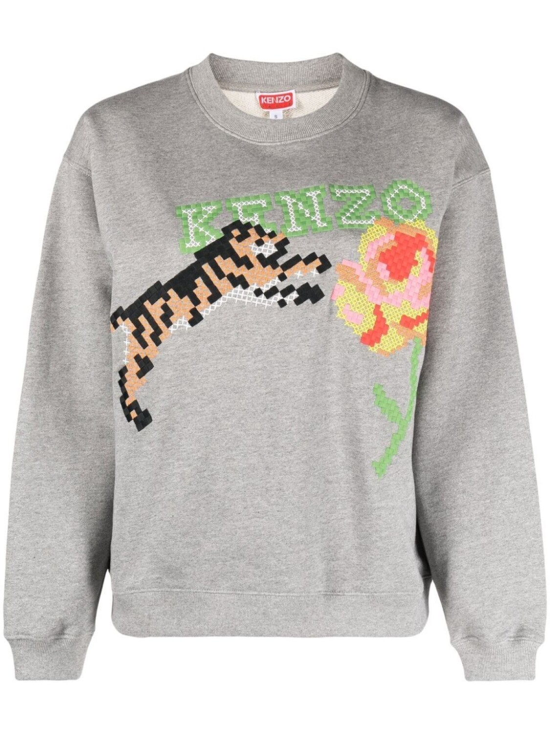 

Kenzo толстовка с логотипом, серый