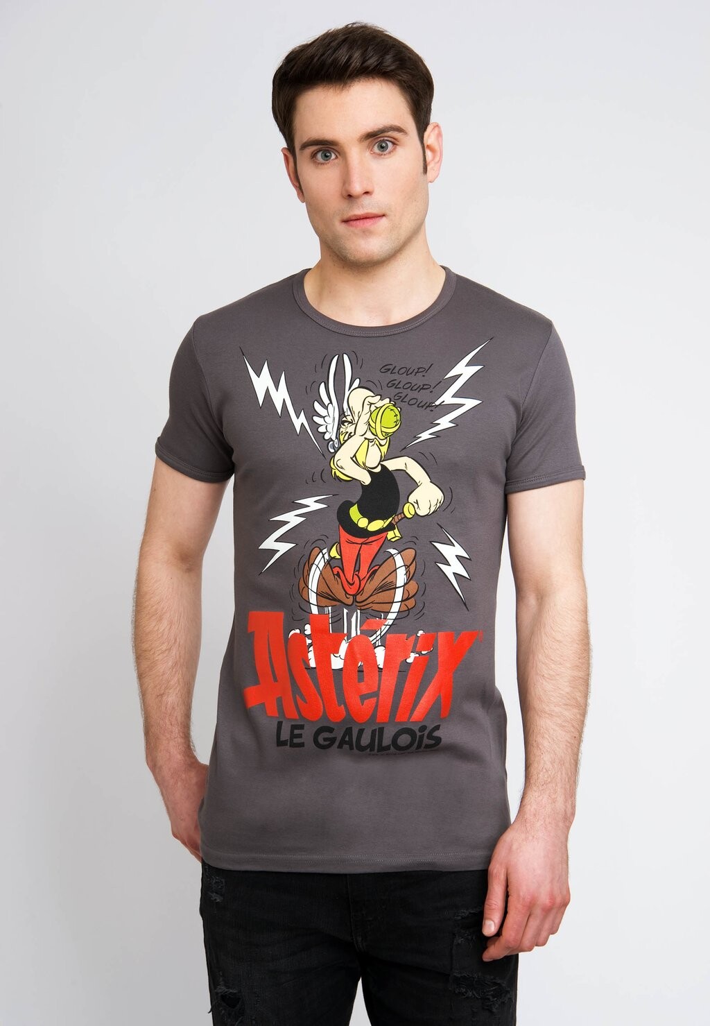 

Футболка с принтом ASTERIX-ZAUBERTRANK-PRINT LOGOSHIRT, цвет grau