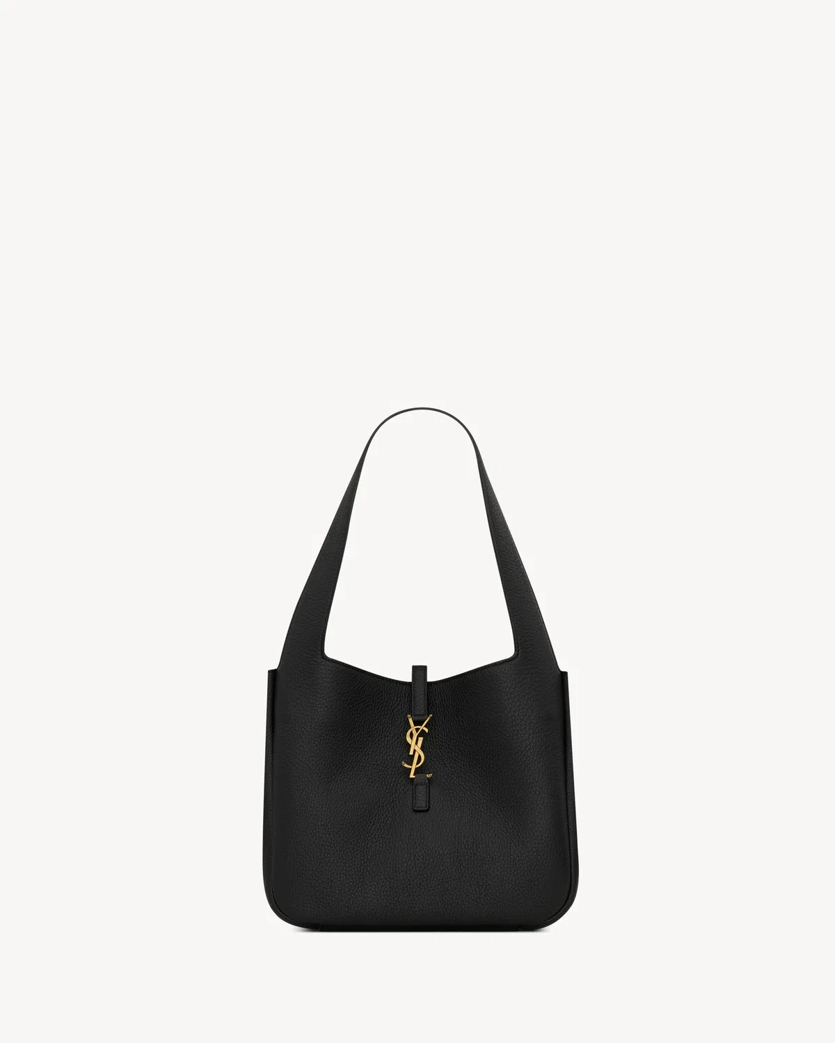 LE 5 À 7 SMALL BEA из зернистой кожи SAINT LAURENT, черный — фото 2