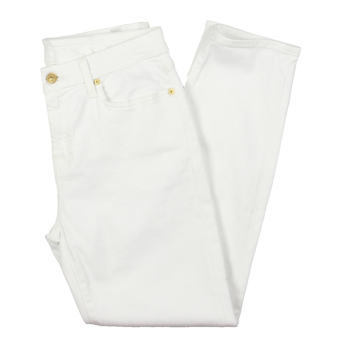 

Женские укороченные джинсы Kimmie Denim со средней посадкой 7 For All Mankind, белый