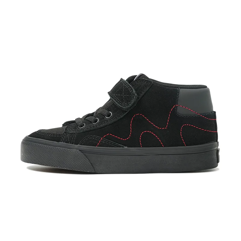GOLUCK Кроссовки для скейтбординга mid top детские черно-красные