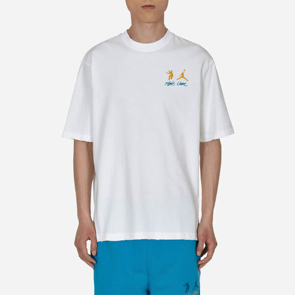 Футболка Air Jordan x union Crossover SS22 Solid Color Breathable Logo Round Neck Short Sleeve Asia Edition White, белый — фото 3