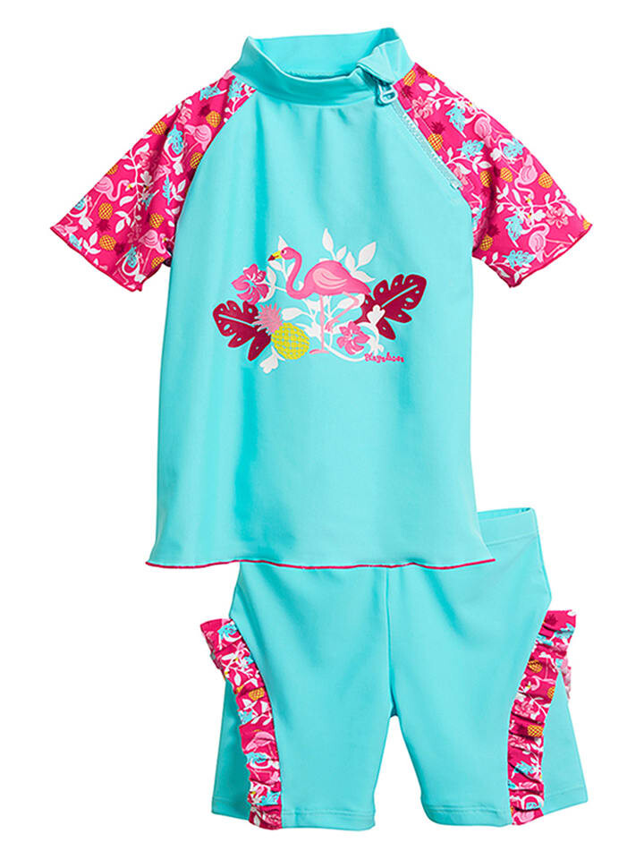 

Купальник Playshoes 2tlg Badeoutfit Flamingo, бирюзовый