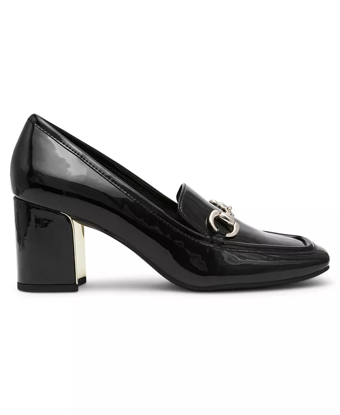 Женские туфли-лодочки Tobi на квадратном каблуке Anne Klein, черный — фото 2