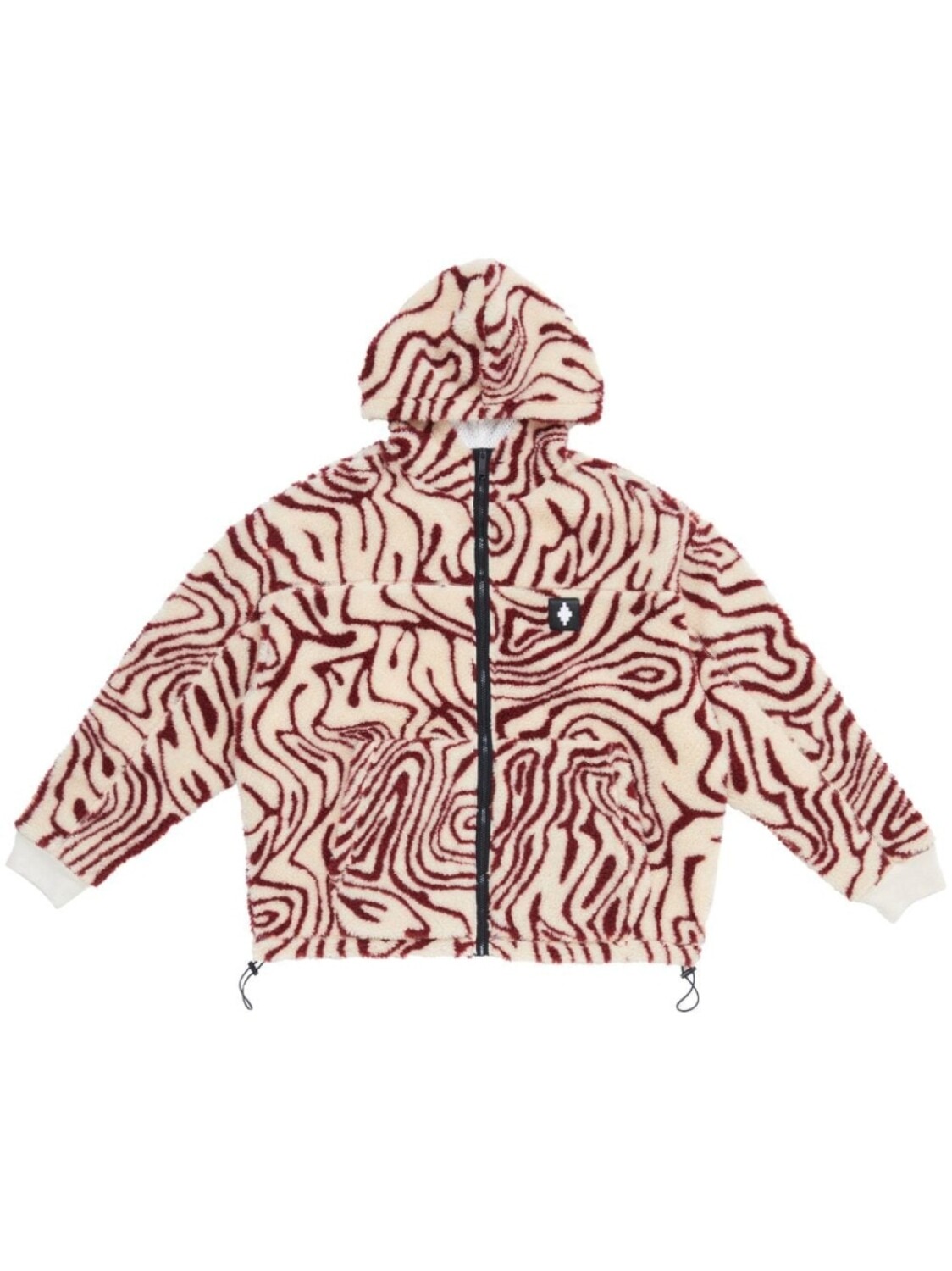 

Marcelo Burlon County of Milan куртка с капюшоном и нашивкой-логотипом, нейтральный цвет