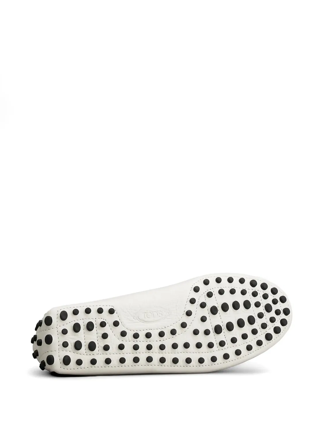 Кожаные лоферы Tod's, белый — фото 4