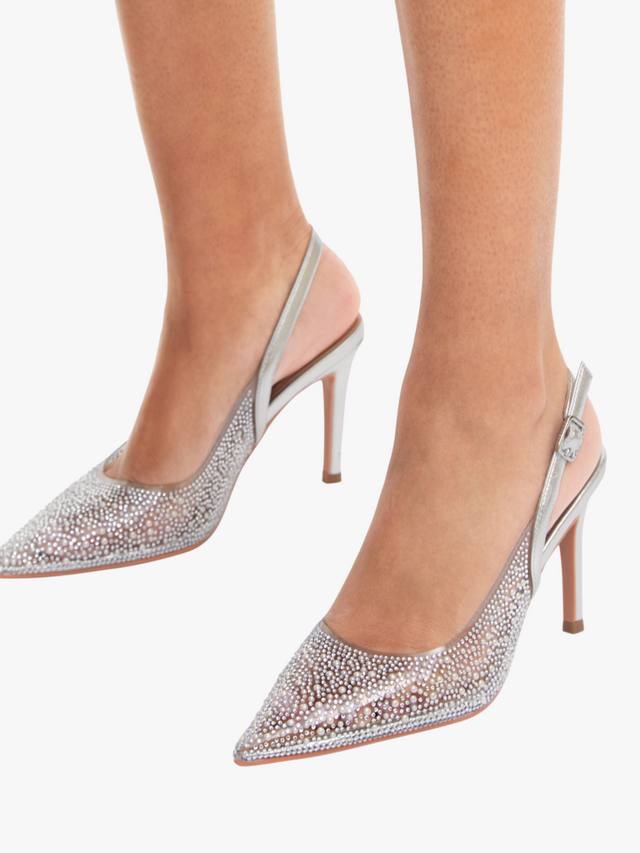Positano декорированные виниловые остроконечные босоножки-лодочки Carvela, Silver — фото 2