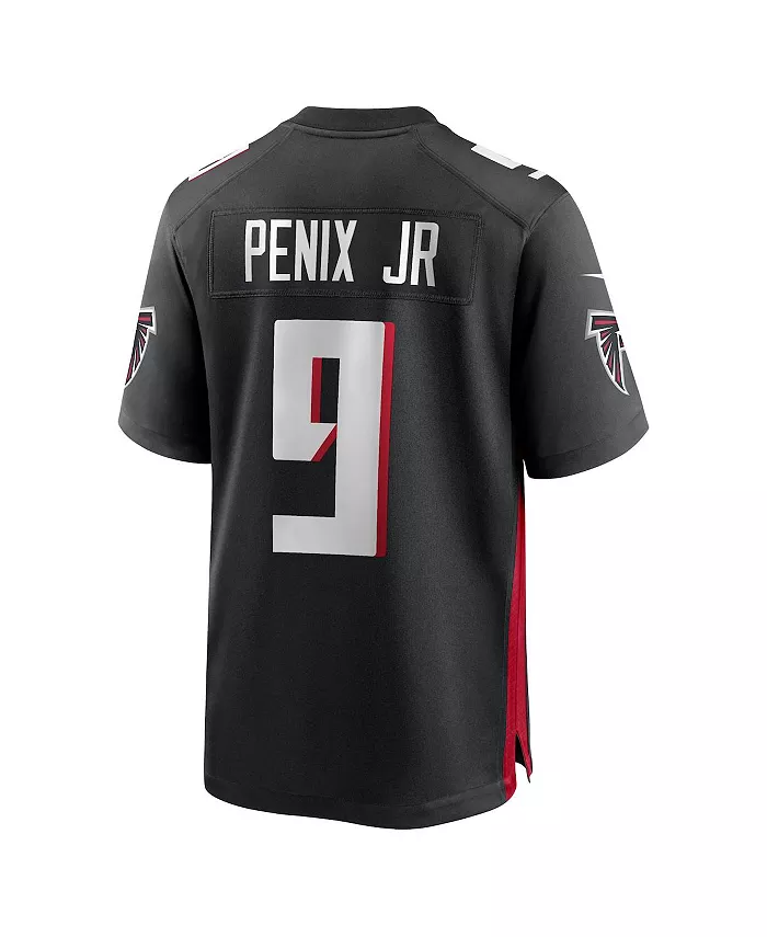 Мужская игровая футболка Michael Penix Jr. черная Atlanta Falcons, выбор в первом раунде драфта NFL 2024 Nike — фото 3