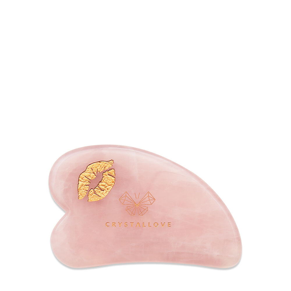 

Набор: массажная пластина для лица selflove с розовым кварцем гуаша Crystallove Crystal Collection, 1 шт.