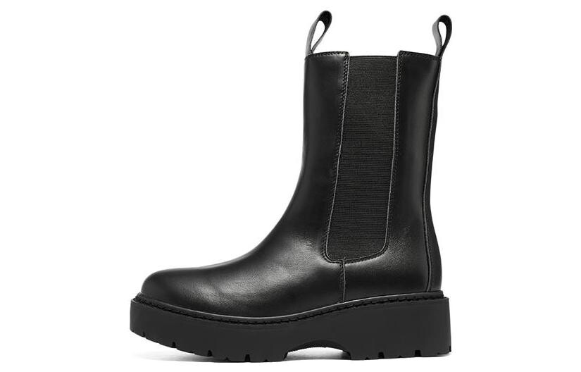 

Ботинки женские, полностью черные Skechers