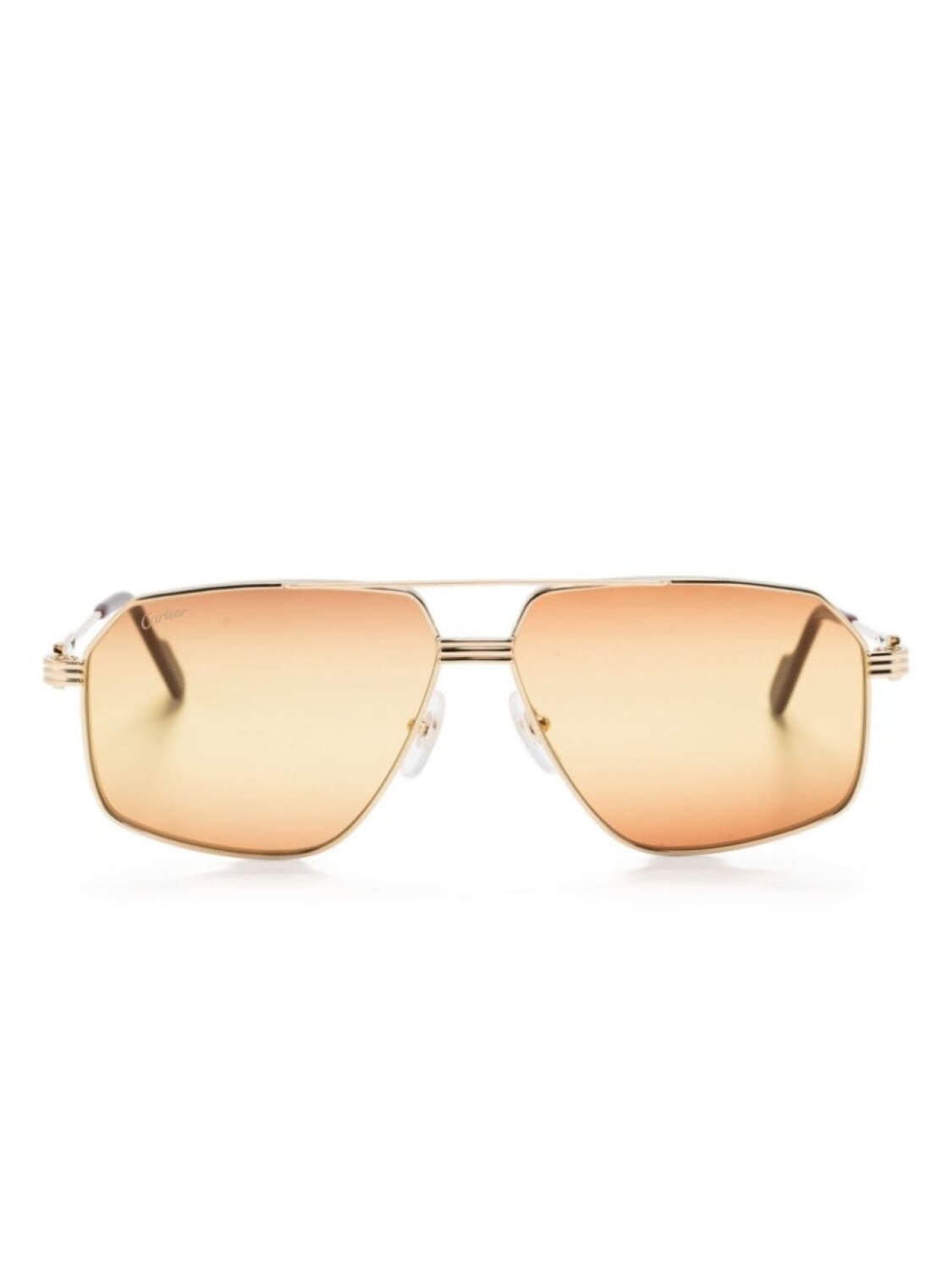 

Cartier Eyewear солнцезащитные очки-пилоты, золотистый