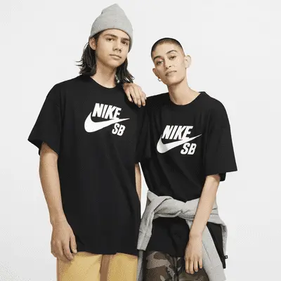

Футболка Nike SB Logo Skate T-Shirt, черный/белый