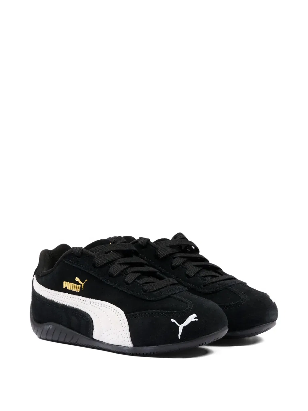 Кроссовки на шнуровке с логотипом Puma Kids, черный