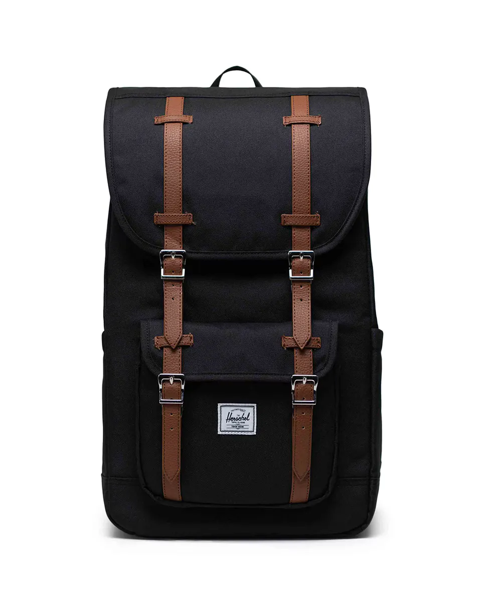 

30 л черный экологичный мужской рюкзак с чехлом для ноутбука Herschel, чёрный