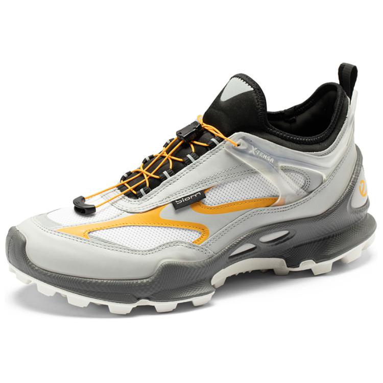 

Ecco Водонепроницаемые и дышащие кроссовки Biom C Trail с низким верхом для бега по пересеченной местности, мужские, белые, серые