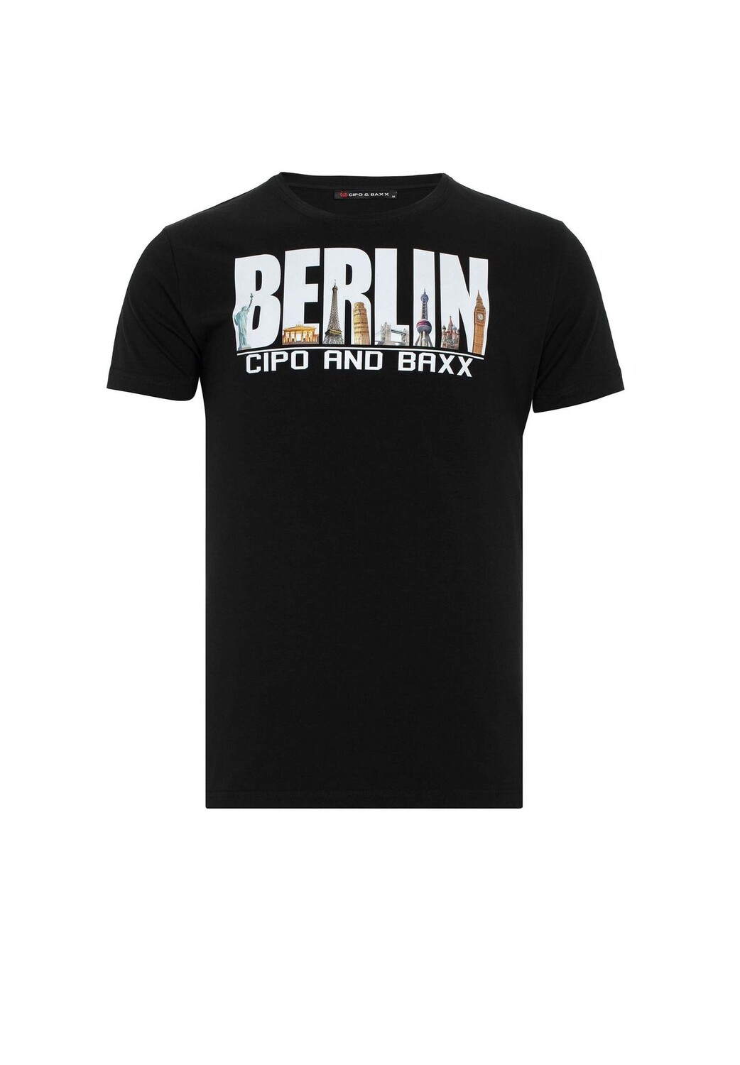 

Футболка с классным городским мотивом CIPO & BAXX, черный
