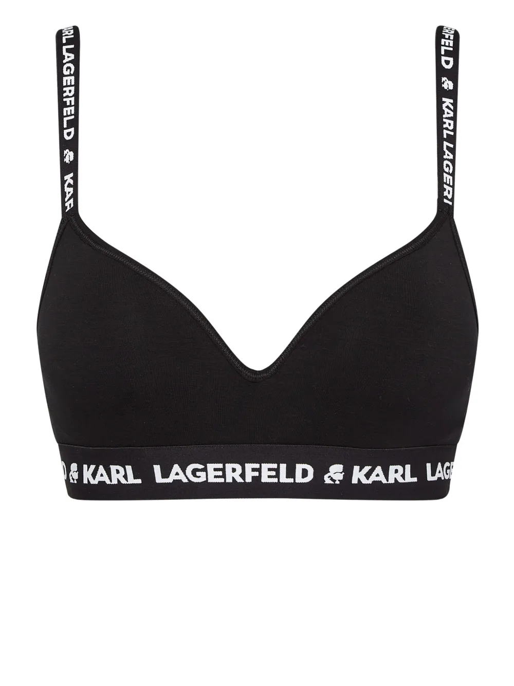 

Бюстгальтер с логотипом KARL LAGERFELD, черный