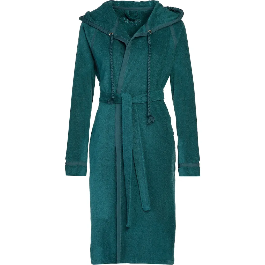 

Халат Jive, идеально подходит для сауны и SPA, гостиничный халат, утренний халат 1 шт., с поясом и окантовкой для чемодана Vossen, Poseidon