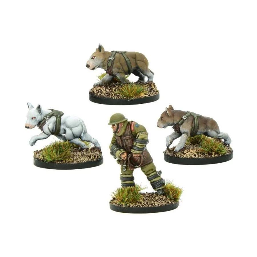 

Британский отряд боевых собак 1, Konflikt '47 - British Army (28mm) (Warlord Games)