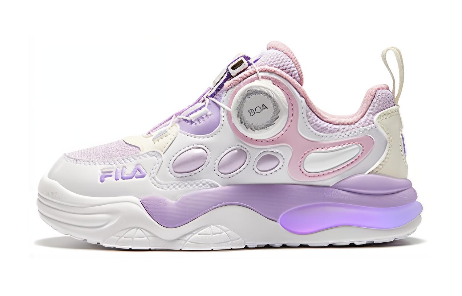 

FILA KIDS Стартопия i3 нескользящие устойчивые к истиранию низкие детские кроссовки white purple kids