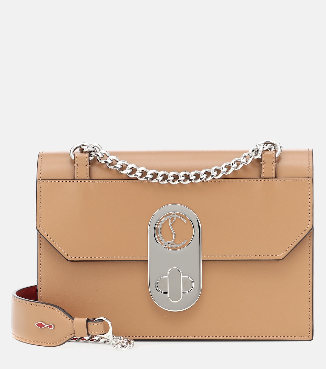 

Элиза Маленькая кожаная сумка через плечо Christian Louboutin, Nude 3