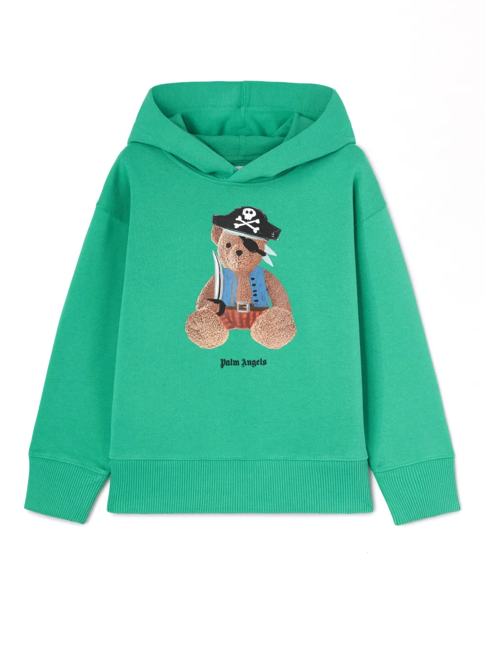

Худи bear с графичным принтом Palm Angels Kids, зеленый