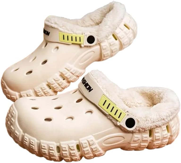 

Мужские зимние утепленные сандалии с съемной плюшевой подкладкой, толстой и противоскользящей подошвой EVA с поддержкой свода стопы- холодостойкие и теплые, подходят для улицы, повседневного ношения и полуформальных мероприятий Fmshi, хаки