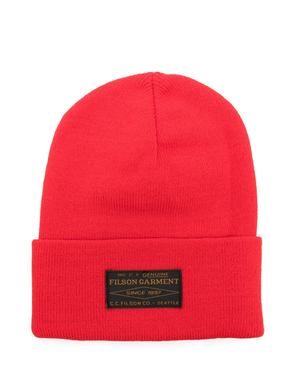 

Шерстяная шапка с нашивкой-логотипом Filson, красный