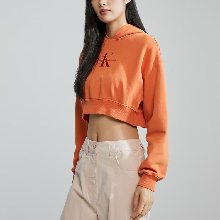 Толстовка женская Swallow"s Jaw красная Calvin Klein — фото 2