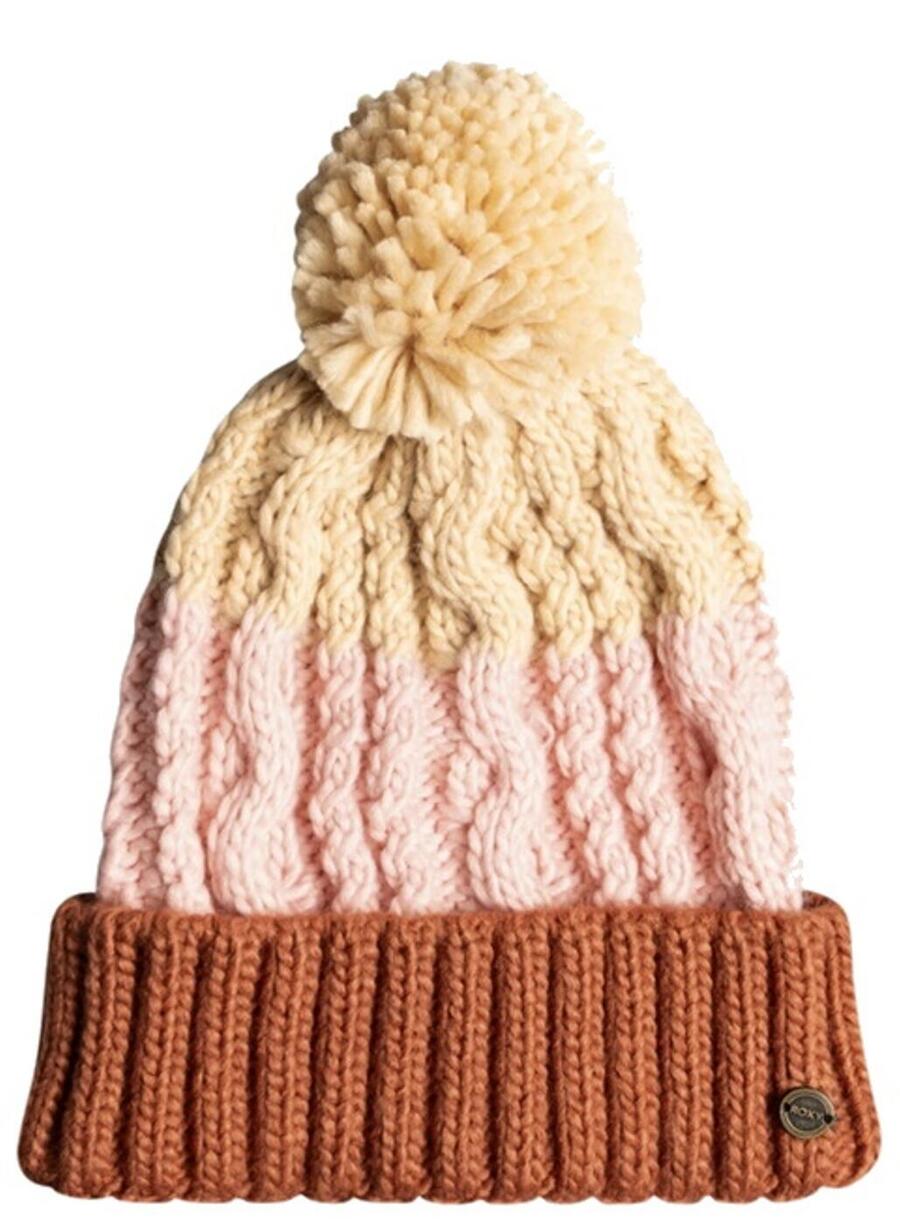 

Вязаная шапка Roxy Doux Velvet коричневого цвета