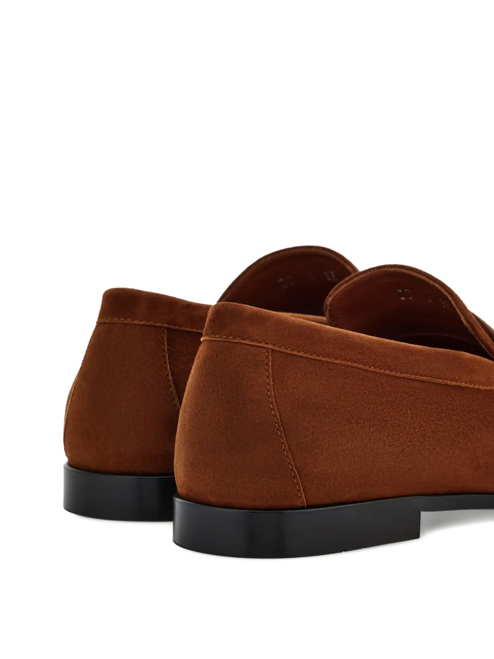 Пенни-лоферы с декором Gancini Ferragamo, коричневый — фото 3