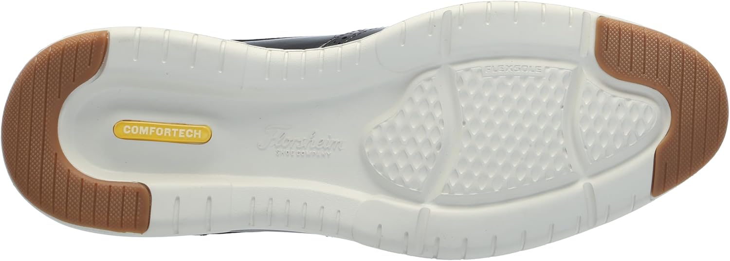 Мужские оксфорды Florsheim Dynamo с крыльями, белый/черный — фото 4