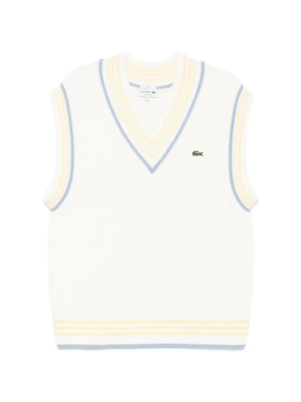 Жилет Lacoste в рубчик, белый