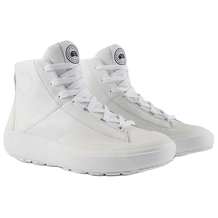 Canada Goose Ossington Leather High top Casual Shoes мужские белые — фото 3