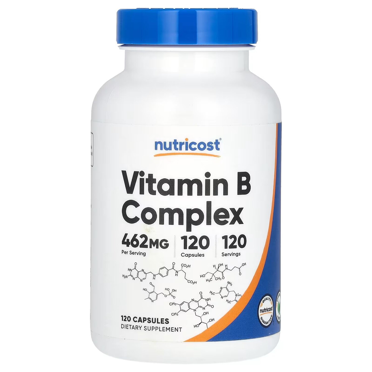 

Комплекс витаминов группы B, 462 мг, 120 капсул Nutricost