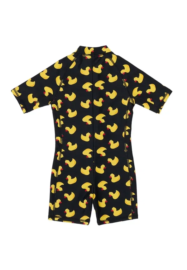 Купальник детский слитный Tropical swim Blount & Pool, черный/желтый утенок — фото 2