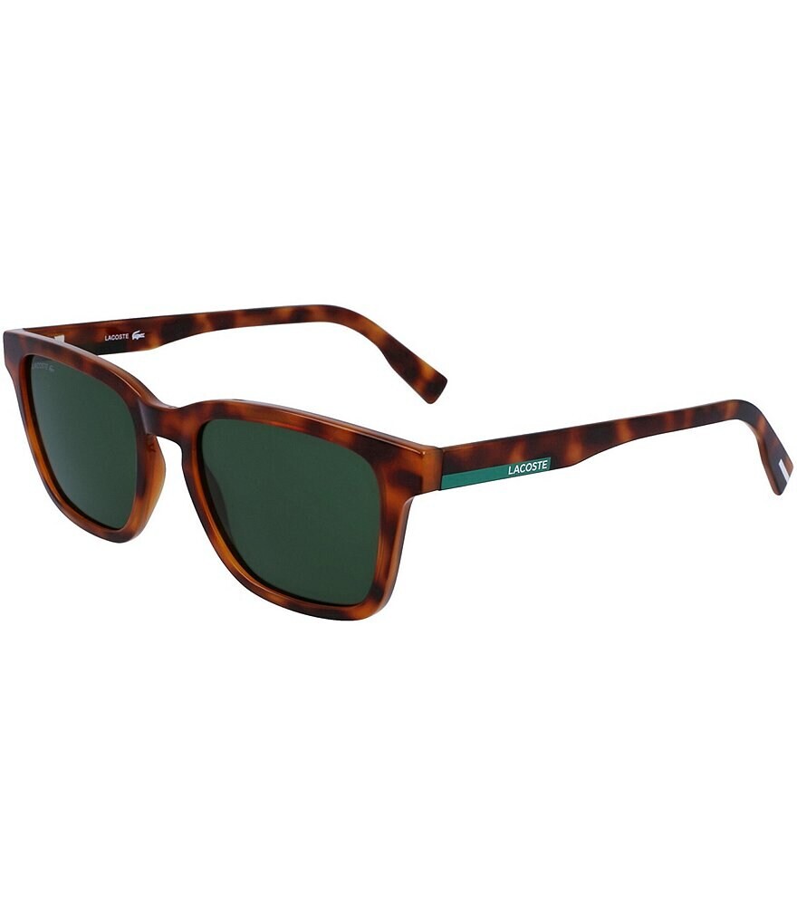 

Lacoste Мужские прямоугольные черепаховые солнцезащитные очки L987S 53 мм, коричневый