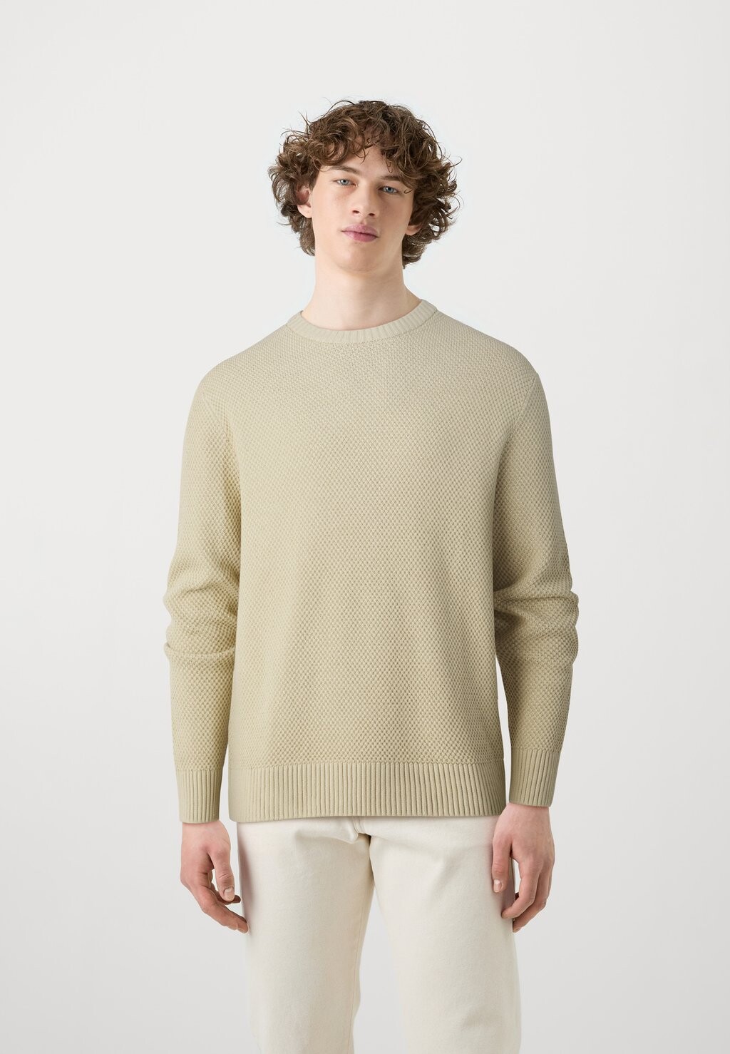 

Джемпер SLHHENNY RELAXED CREW NECK Selected Homme, бежевый