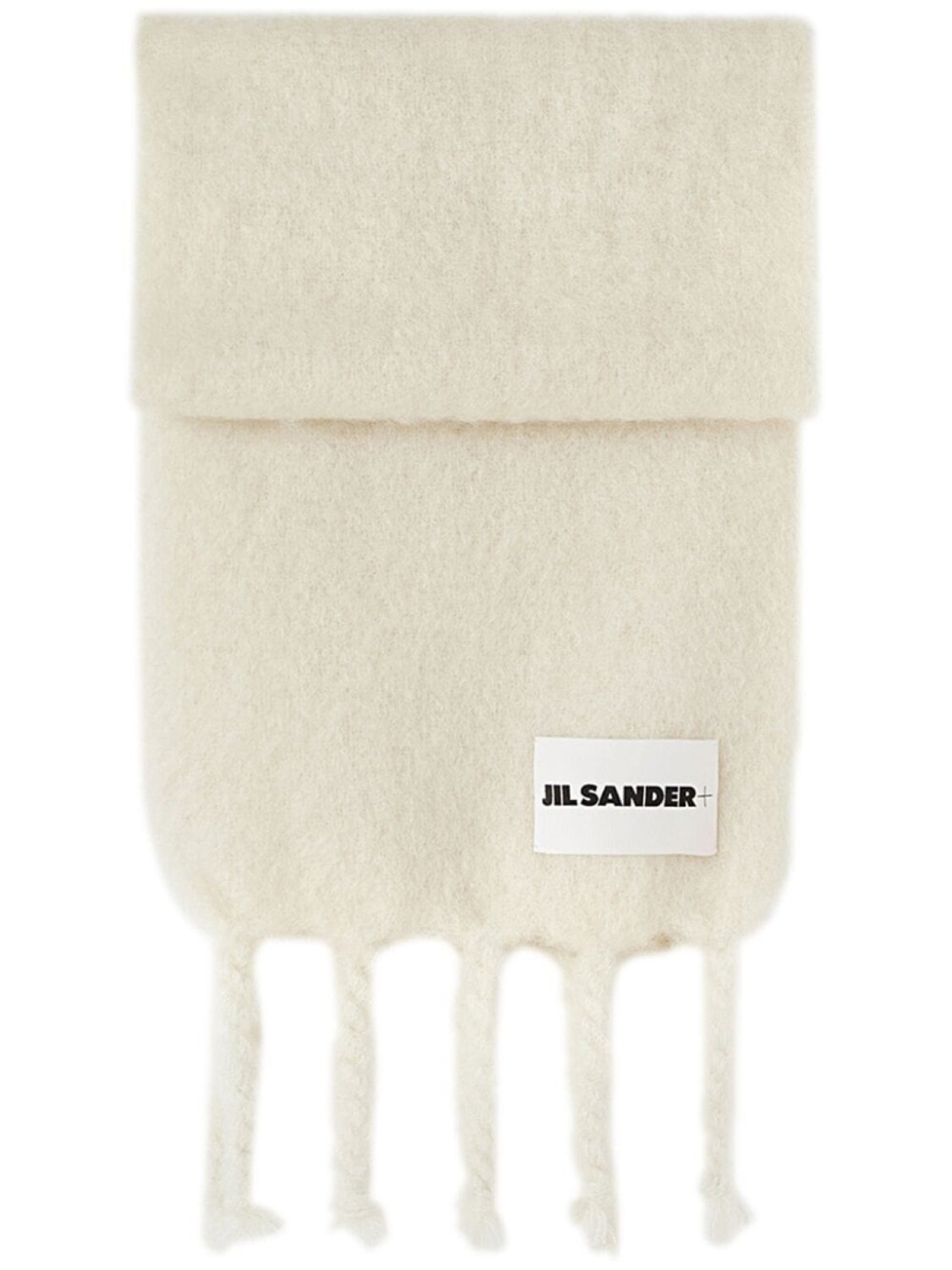 

Jil Sander шарф крупной вязки с нашивкой-логотипом, нейтральный цвет