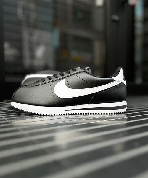Мужские кроссовки классические CORTEZ NIKE чёрно-белые — фото 2
