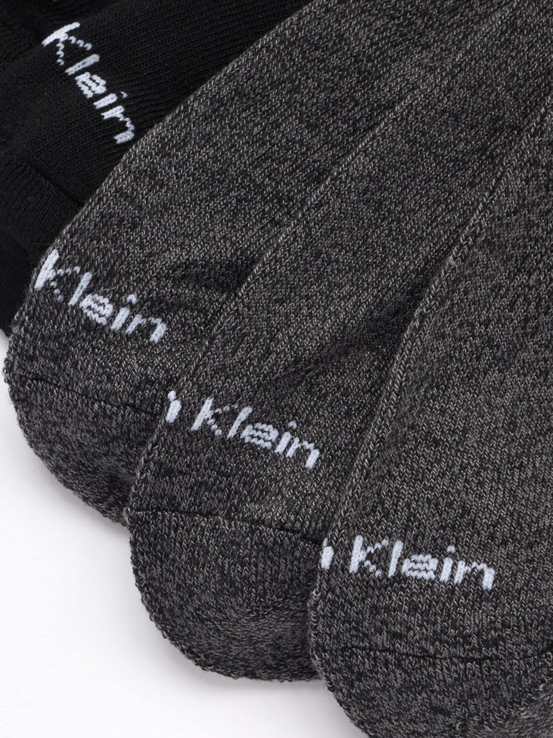 Мужские носки Calvin Klein Quarter Socks - 12 пар дышащих, мягких, амортизированных, спортивных носков до щиколотки для мужчин, Grey/Black — фото 3