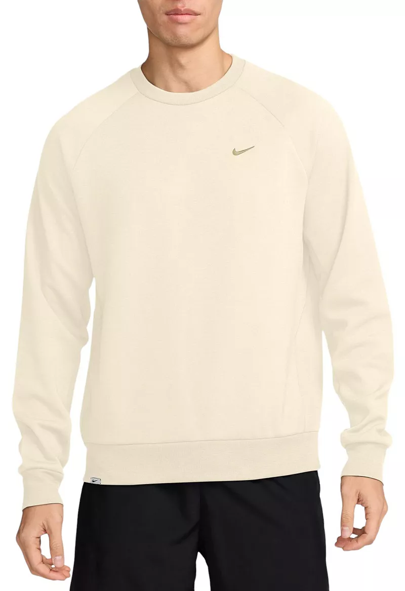 

Мужская толстовка с круглым вырезом из флиса Nike Dri-FIT Primary UV, цвет Pale Ivory