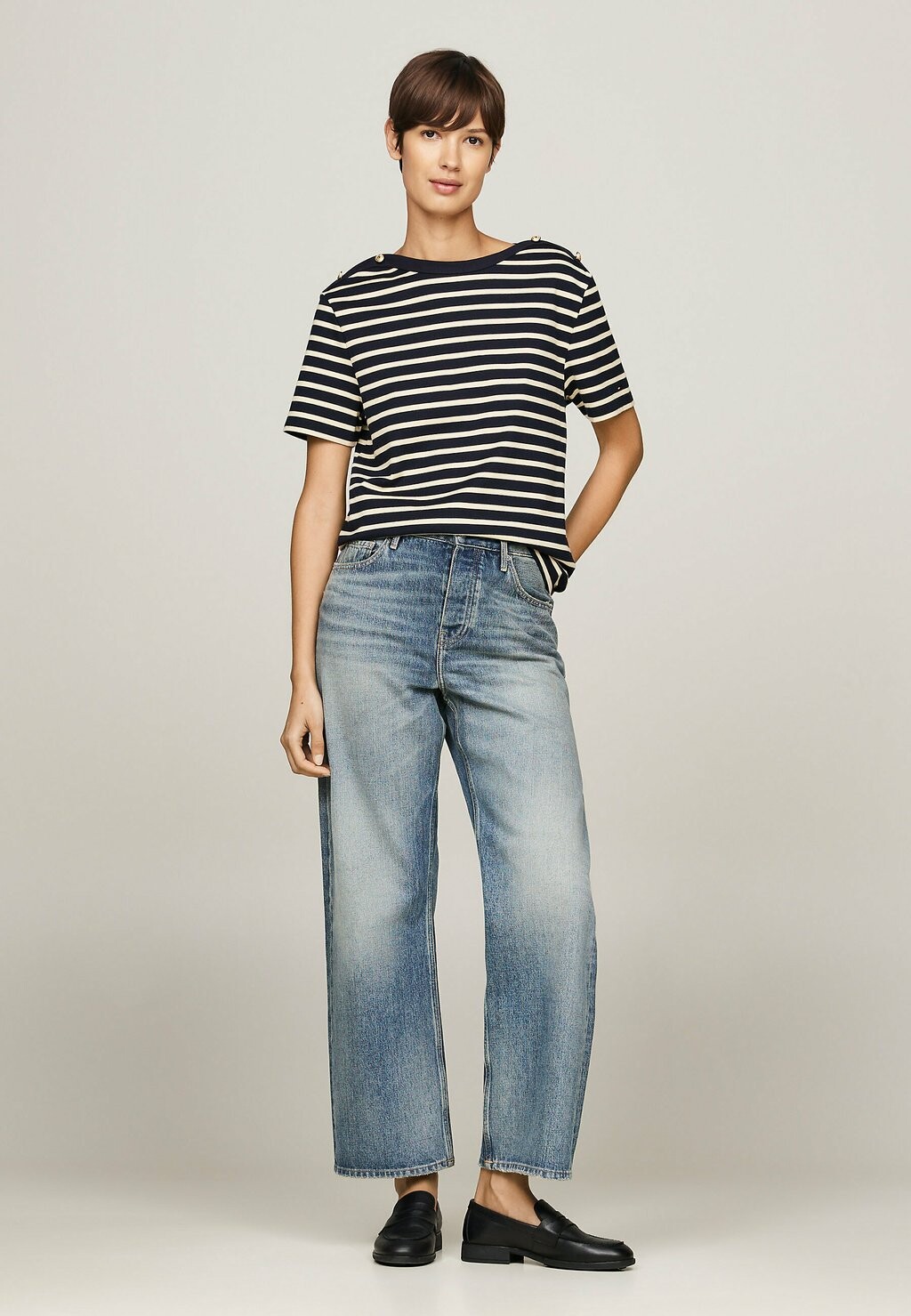 

Футболка с принтом STRIPE Tommy Hilfiger, синий деним