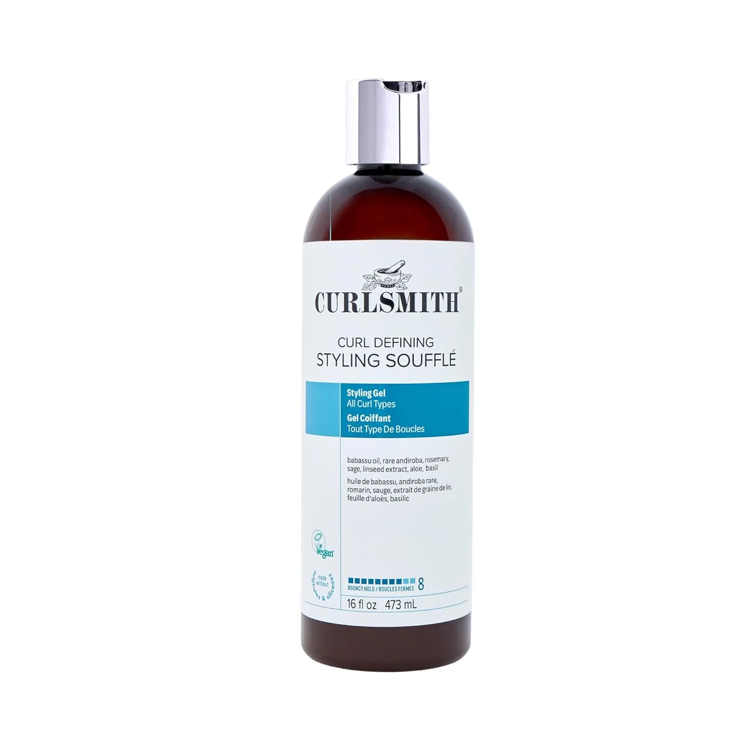 CURLSMITH - Средство для укладки локонов Curl Defining Styling Soufflé - Веганский гель для укладки средней фиксации 473 мл (1 шт.)
