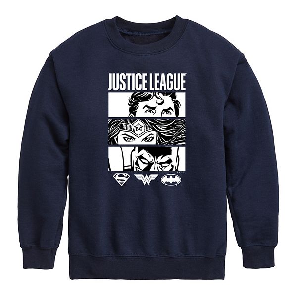 

Детский свитшот с принтом комиксов Justice League Licensed Character, Navy
