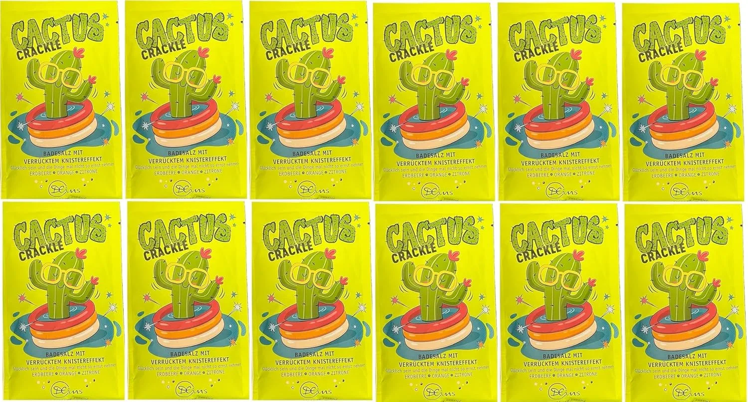 Соль для ванны Dresdner Essenz Crinkle «Cactus Crackle» 12 х 60 г Dresdner Essenz