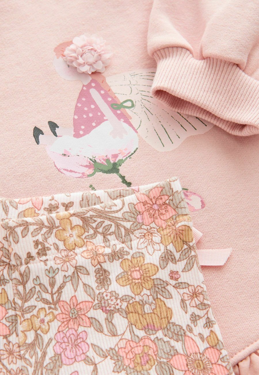 Толстовка Next FRILL HEM SET , Pink Floral Fairy/Pink — фото 4