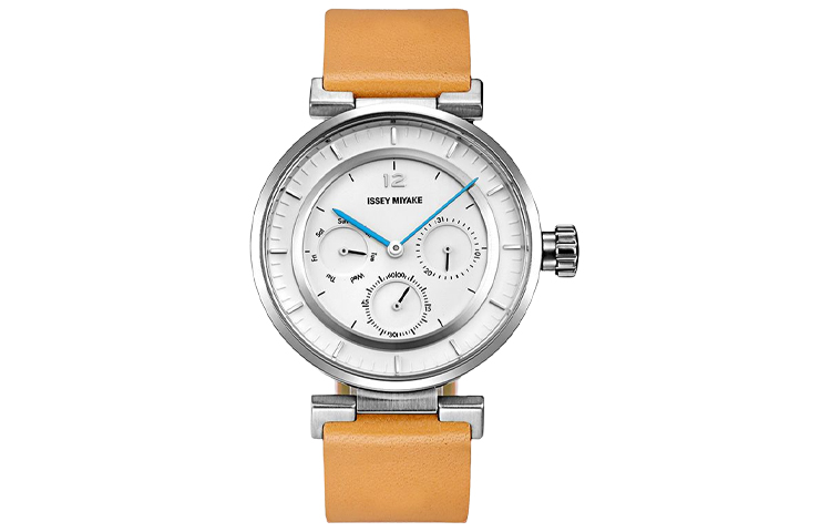 

ISSEY MIYAKE Часы Quartz Movement Leather Watch Bands Watch Unisex White Dial, Silver White Watch Dial