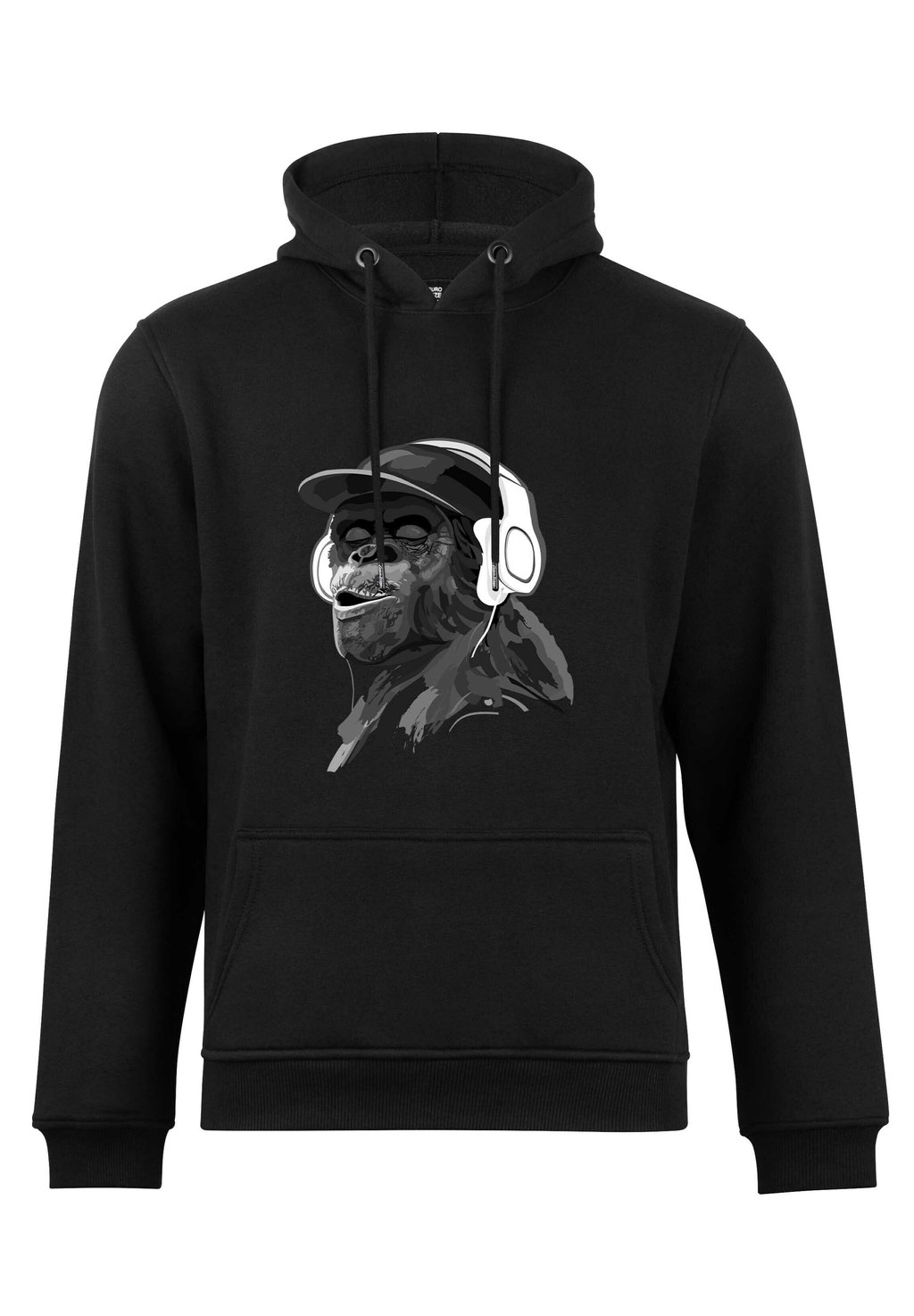 

Толстовка с капюшоном MIT AFFENMOTIV MONKEY MIT DJ KO Cotton Prime, черный