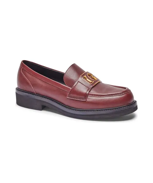 Кожаные лоферы Shuttle3 Guess, красный